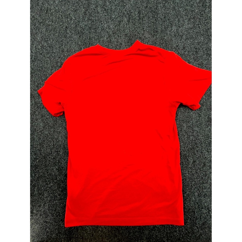 Nike Dri-Fit T Shirt Mens Small Red Swoosh Short Sleeve Performance Training - Picture 7 of 11